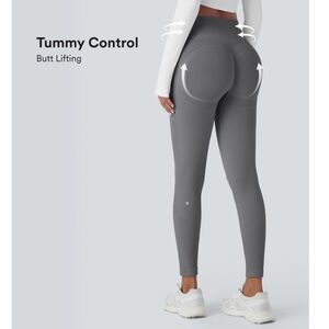 HALARA Gray Tummy Control Leggings